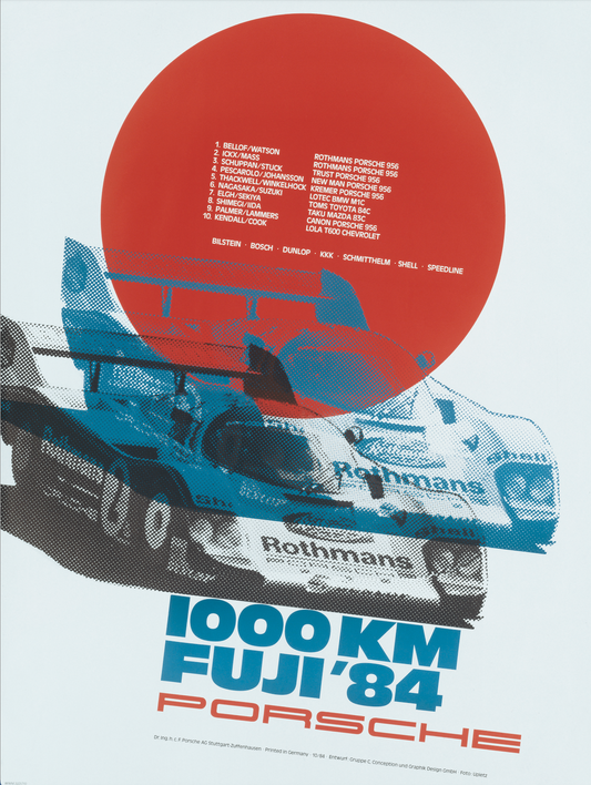 1000 km Fuji 1984 poster A1